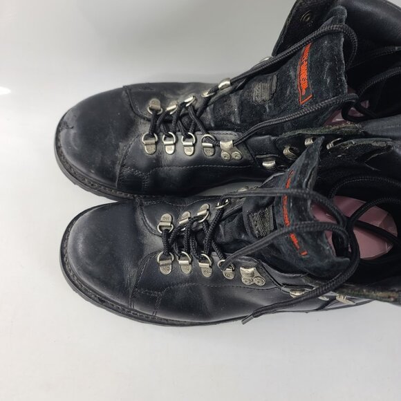 Harley-Davidson Men's Black Dipstick Leather Motorcycle Riding Boots Size US 10 - Picture 3 of 6